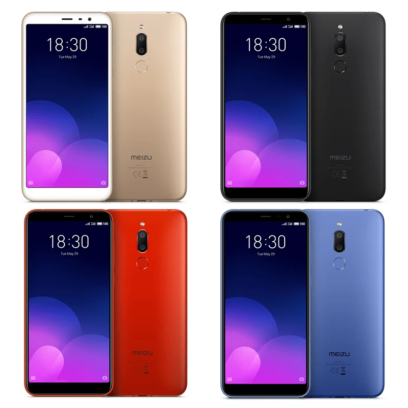 Официальная глобальная версия Meizu M6T 6 T, 2 ГБ, 16 ГБ, M811H, мобильный телефон MTK6750, четыре ядра, 5,7 дюйма, 18:9 экран, двойная задняя камера, отпечаток пальца