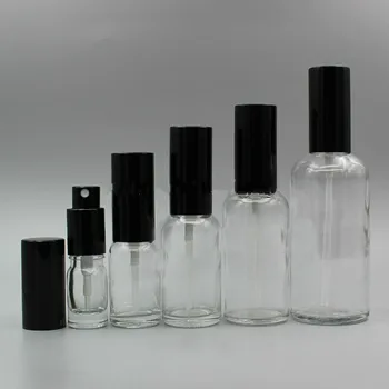 Download 5 10 15 20 30 50 100ml Empty Clear Glass Bottles Perfume Spray Bottle Black Cap Cosmetic Toner Lotion Pump Vial Glass Atomizer Buy At The Price Of 15 30 In Aliexpress Com Imall Com