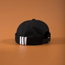 Мужская Летняя хлопковая кепка Skullies без полей, винтажные уникальные уличные портативные головные уборы Docker, многофункциональная шапка Miki Beanie