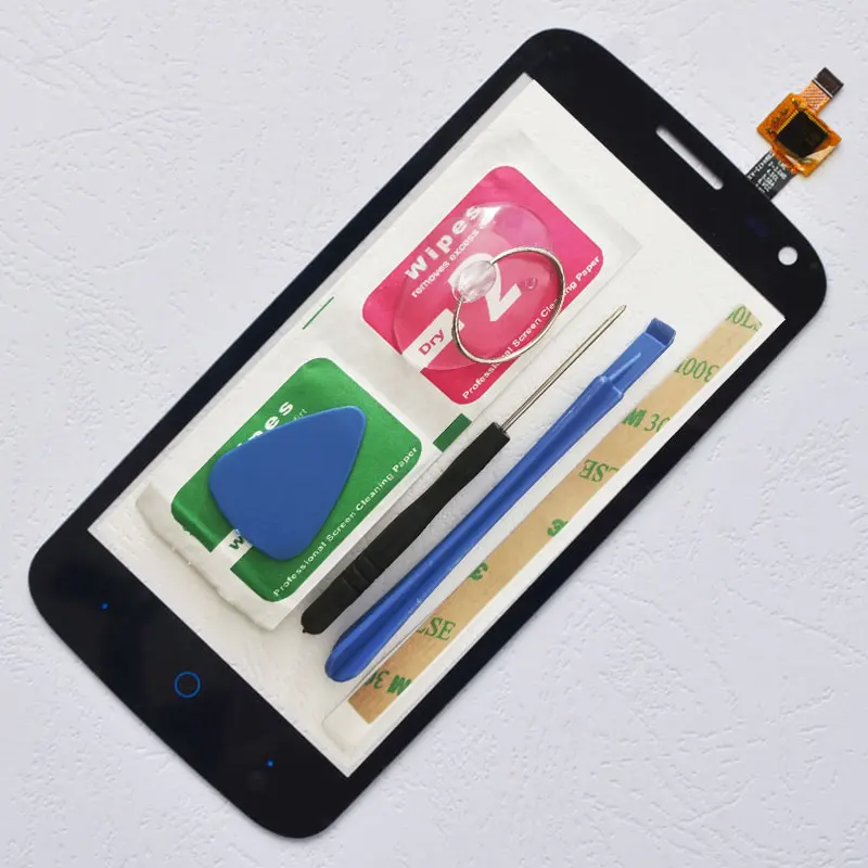 

ZUCZUG New 4.5''Touch Sensitive Screen For ZTE QLux Q Lux 3G 4G Front Touch Digitizer Panel Sensor+Repair Tools