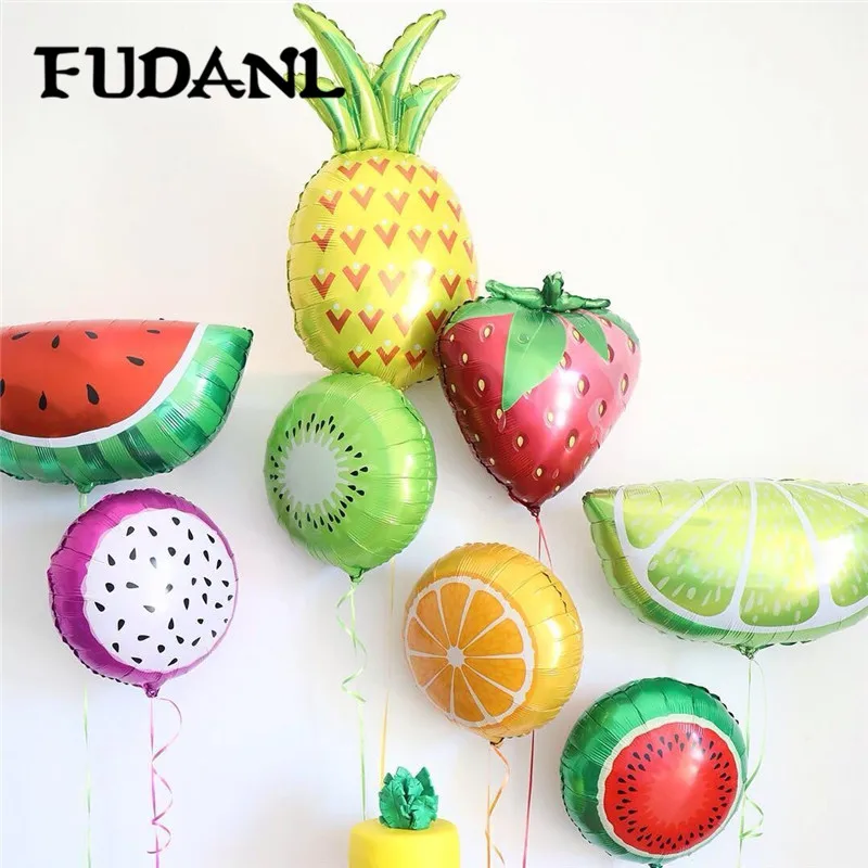 

10pcs 18inch Summer Fruit Balloons Summer Party Foil Balloons DIY Home Decor Birthday Wedding Party Decoration Children toys