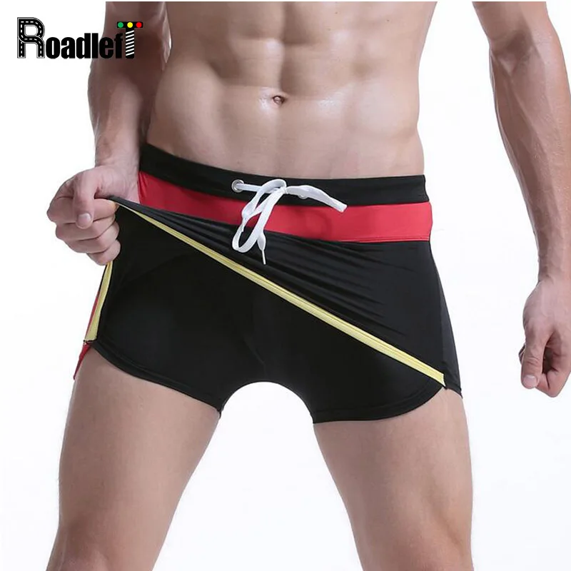 Mens Sexy Underwear Boxer Men Double Layer Design Loose Trunks Shorts Men Casual Workout Wear
