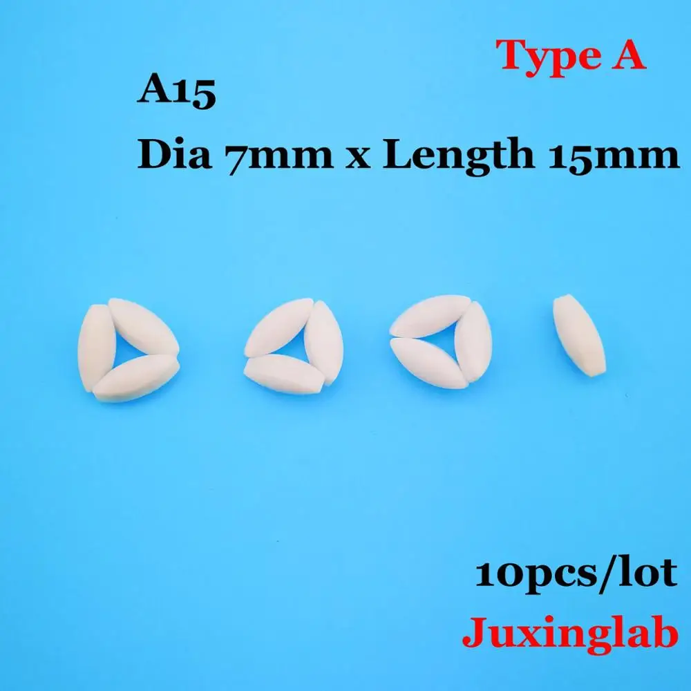 

laboratory PTFE magnetic stir bar . type A . A150 Dia7mm x length 15mm 10pcs / pack