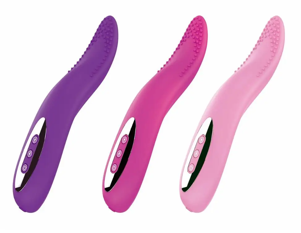 USB Rechargeable Tongue Vibrator Oral Sex G Spot Clitoris Stimulator