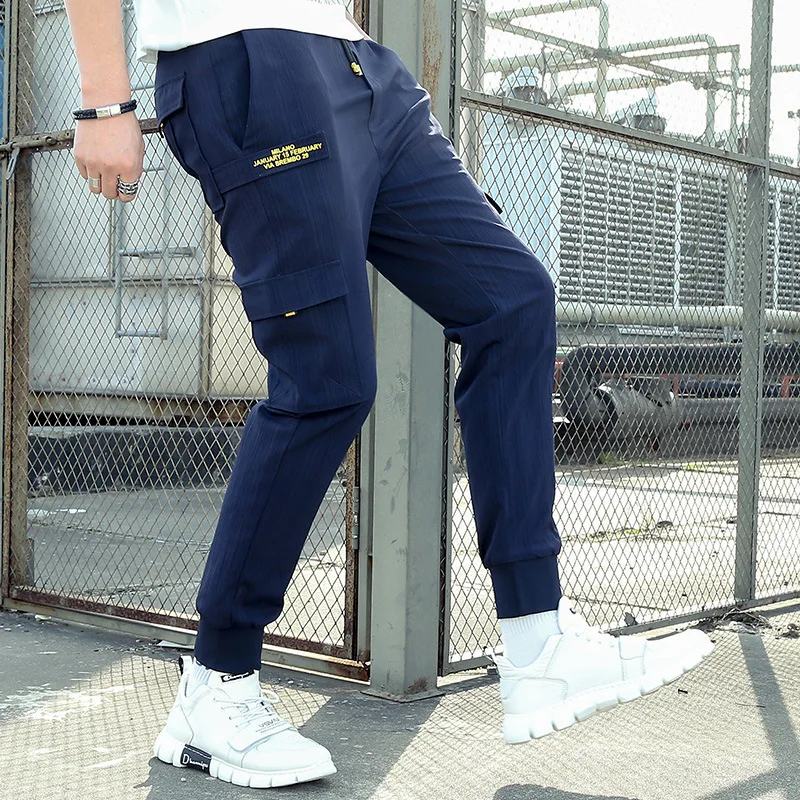 

Pateekate 2019 spring and autumn men's casual pants Korean men's loose trend overalls youth students