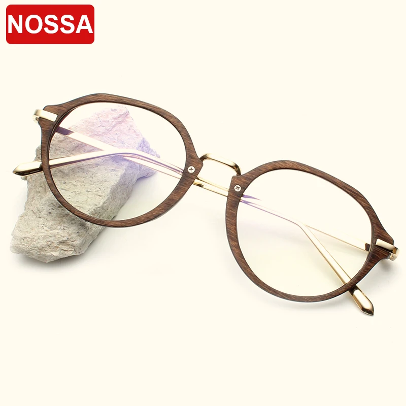 

NOSSA Brand Vintage Designer Optical Glasses Frame Women Men Personality Retro Clear Lens Eyeglasses Elegant Myopia Frames