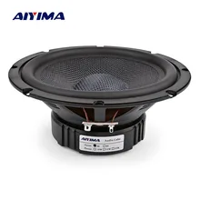AIYIMA-altavoz de graves Midrange de 6,5 pulgadas, 4, 8 Ohm, 40W, de fibra de vidrio, Hifi, para cine en casa, estantería, 1 ud.