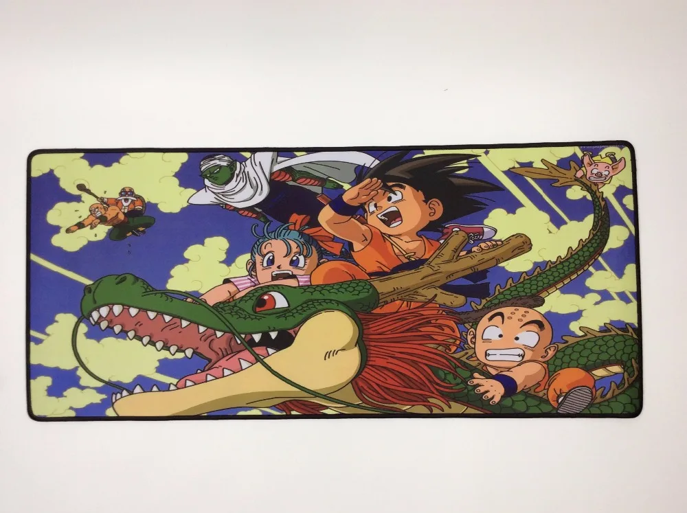  Mairuige Shop Dragon Ball Z Large Game Gaming Mouse Pad 900*400mm DIY Picture with Edge Locking Mou