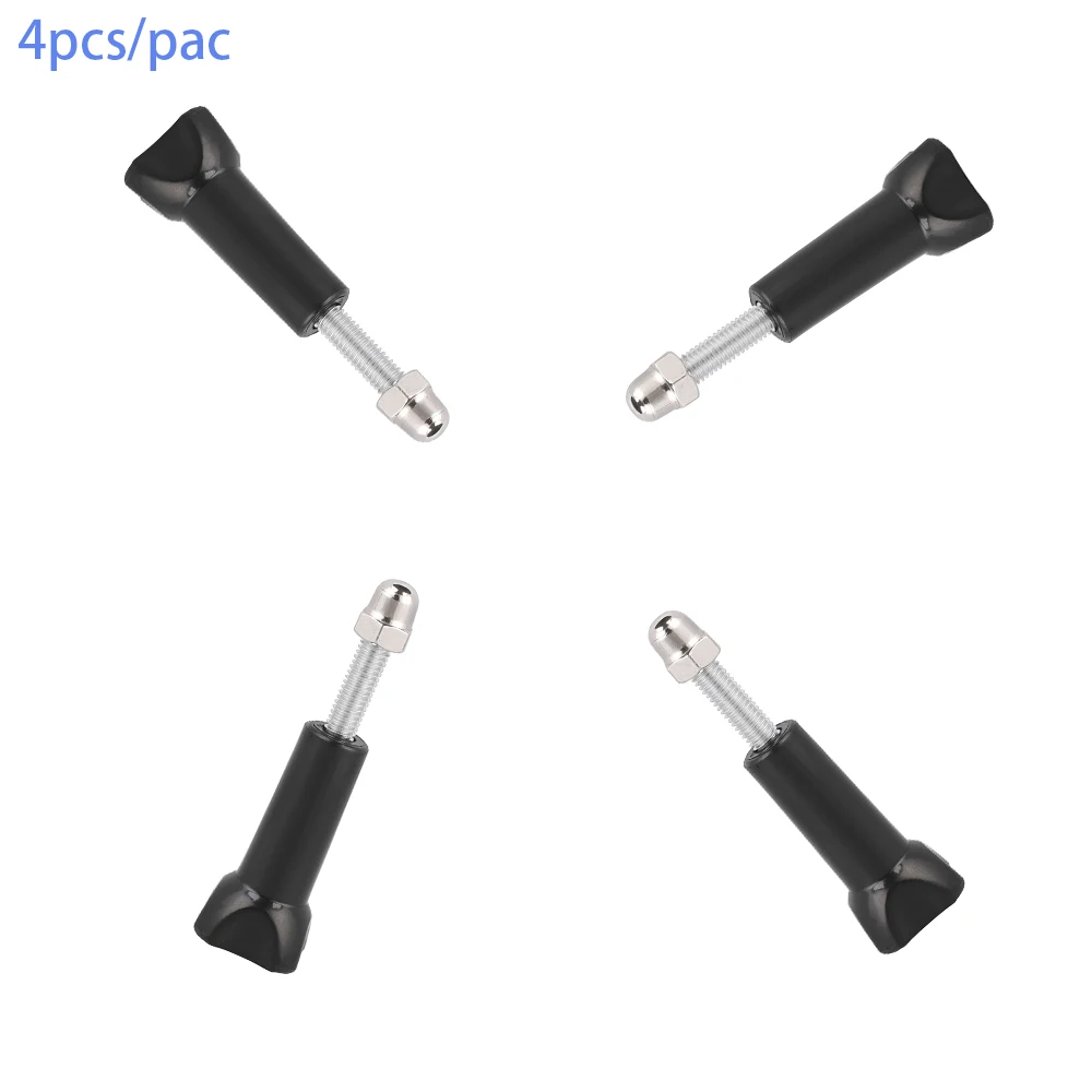 

4pcs/lot Go Pro Accessories Tripod Mount Adapter Knob Bolt Nut Long Thumb Screw for Go pro 7 6 5 4 3 3+ Yi 4K Sj7 Sj8 pro DJI