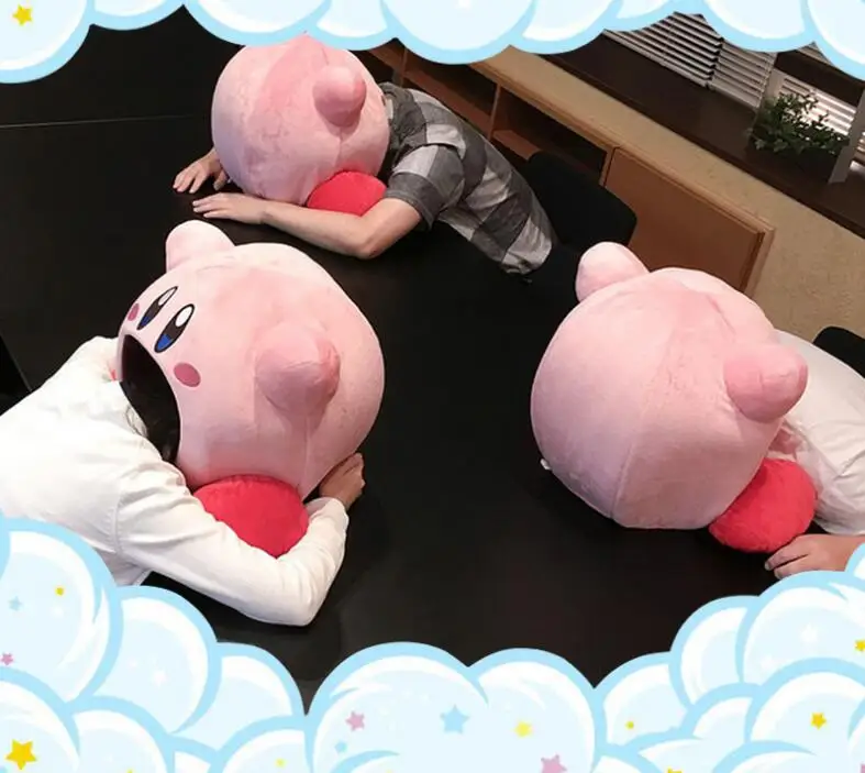 Супер каваи аниме маскарадная игра Kirby Siesta Toe Box плюшевая мягкая подушка для сна