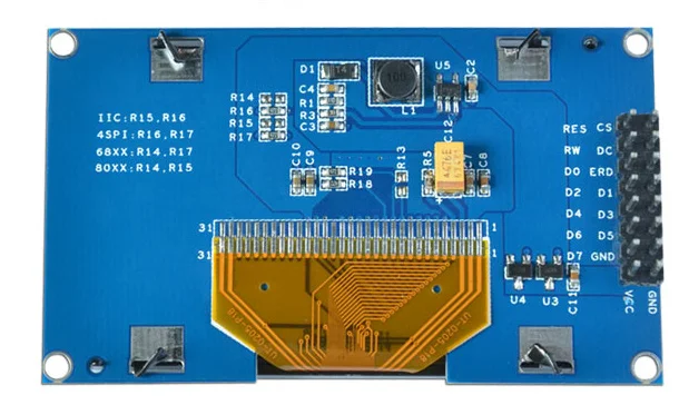 3,3 В 2,42 дюйма синий 128x64 OLED дисплей модуль OLED 8bit-6800/8080 4-SPI IEC интерфейс 16PIN Драйвер ic ssd1309