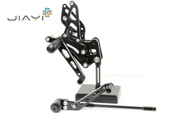 

CNC Billet Motorcycle Adjustable Rearset Foot Pegs Pedals Rest Rear set Racing For Suzuki GSXR 600 750 K6 K8 2006-2010 08 Black