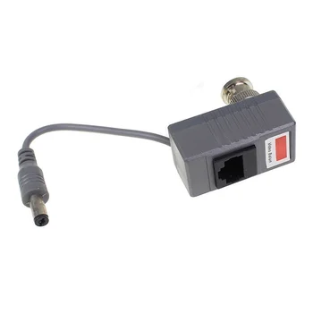 

10 pcs 5 Pair CCTV Coax BNC Video Power Balun Transceiver to CAT5e CAT6 RJ45 Connector