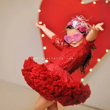 Пышная От 2 до 18 лет шифоновая юбка-американка для девочек; однотонные юбки-пачки; Танцевальная юбка для девочек; Рождественская фатиновая юбка-американка; фатиновая юбка