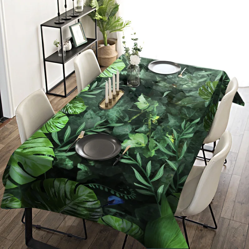 

Customize 3D Tablecloth Europe Carved Flowers Pattern Waterproof cloth Thicken Rectangular Wedding table cloth Home Textiles