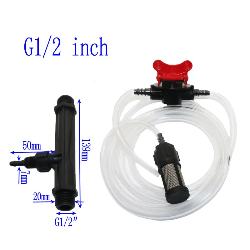 3/4" 1" Irrigation Venturi Fertilizer Mixer Injector Garden Water Device Tube Y1 