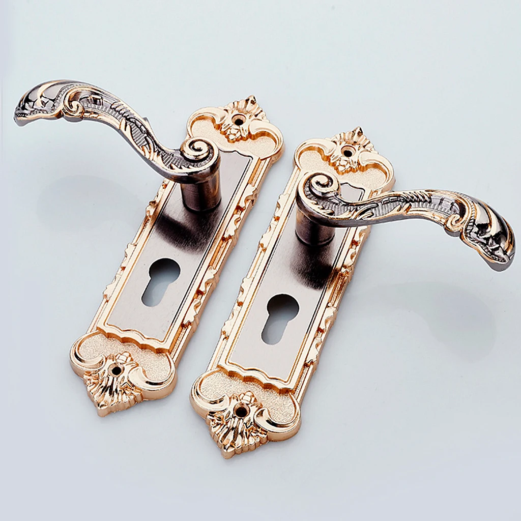 

2018 New Style Fashion European Style Mute Door Handle Interior Lock Anti-theft Vintage Furniture Gate