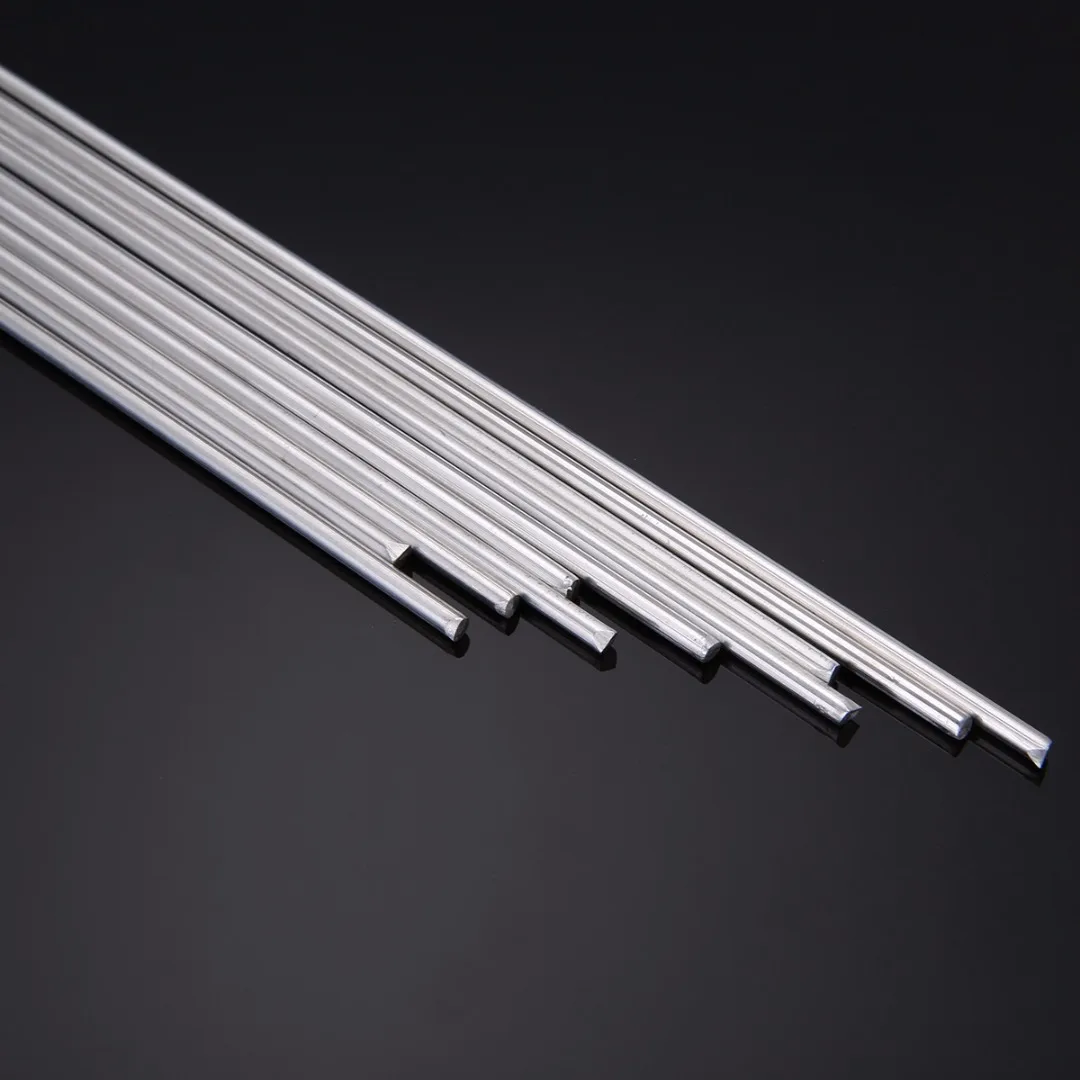 10pcs Aluminum Magnesium Welding Rods Low Temperature Welding Sticks With Corrosion Resistance 2mmx450mm Mayitr