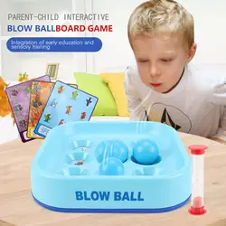 Выдувание мяча игры родитель-ребенок интерактивные воздушный шар игрушки для детей Забавные игрушки новинка шахматы для обучения игрушки