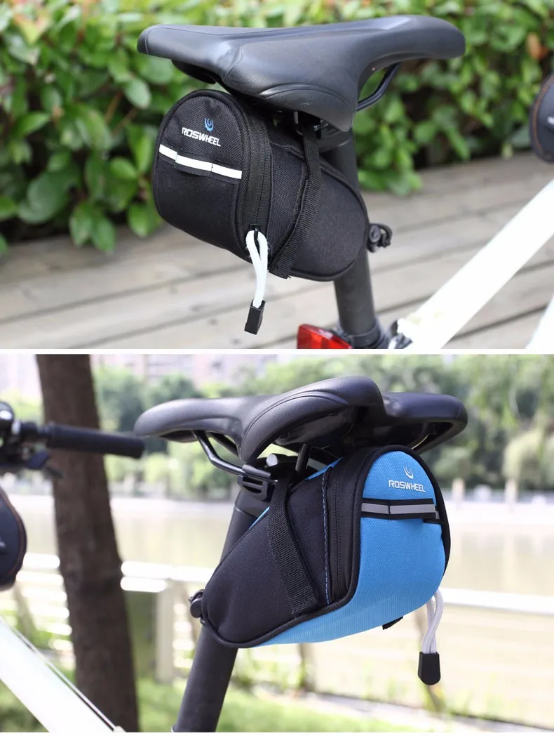 Roswheel Дорога велосипед MTB стойка для сидения мешок Велоспорт корзина Saddle Bag сзади Bycicle велосипед Bicicleta сзади велосипедные сумки для багажника