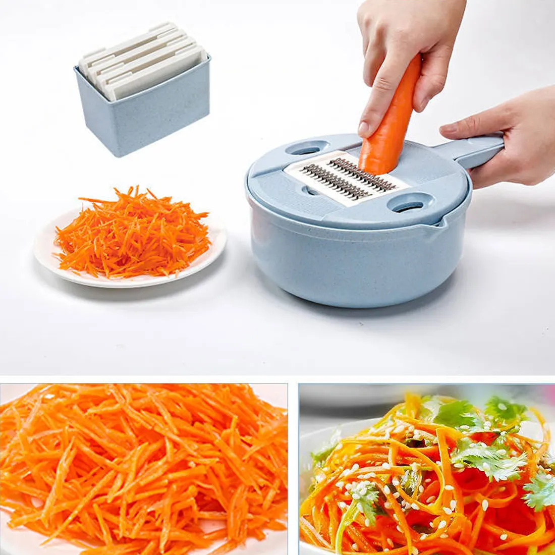 Кухонный многофункциональный нож для резки овощей, безопасная для пищевых продуктов пшеничная машина для резки соломы, терки для сыра, измельчитель еды