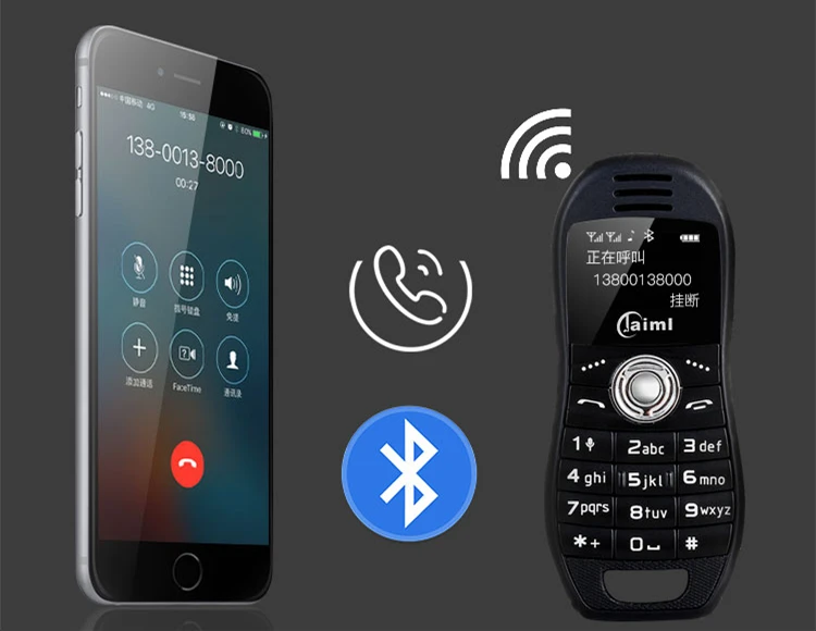 Мини-телефон bluetooth Dialer MP3 магический диктофон сотовый телефон две sim-карты маленький автомобильный ключ мобильный телефон русский язык
