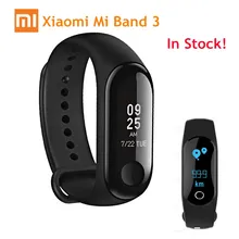 Xiaomi Mi Band 3, умный Браслет, монитор сердечного ритма, Bluetooth 4,2, браслет, 0,78 дюймов, OLED сенсорный браслет, система обновления