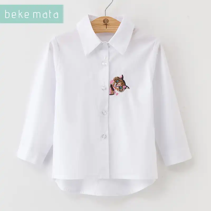 Credencial Mago Bien Educado Camisa Escolar Blanca Para Niña Orden Elástico Misterio