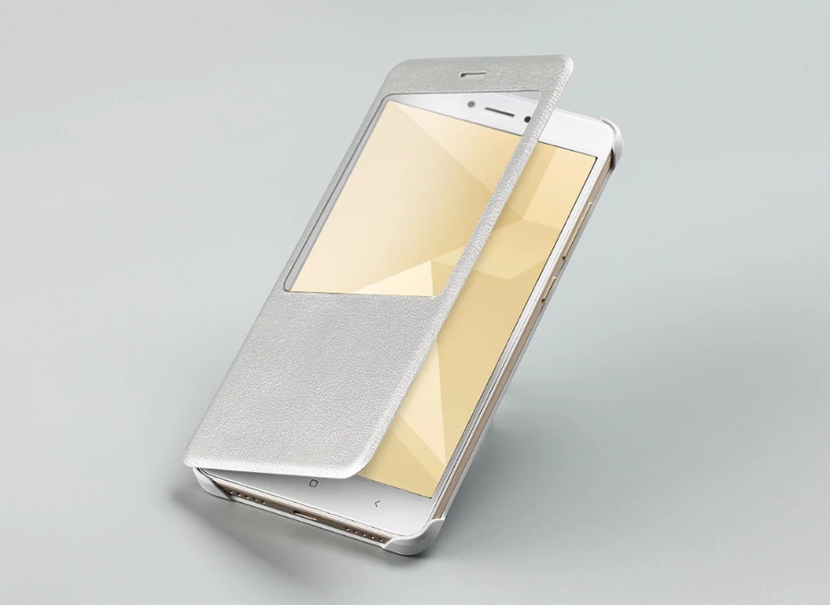 Xiaomi Redmi Note 4X Case Original Redmi note4X Case Cover Intelligent Display Protective Cover Magnetic PU Flip Smart Cases (7)