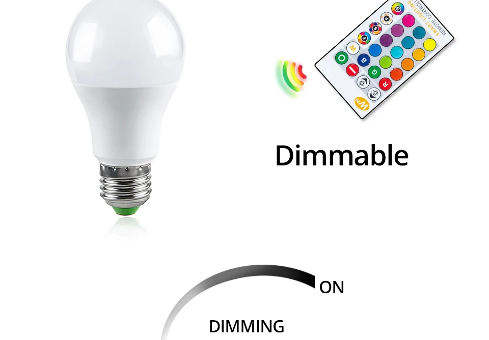  LED Night Lights E27 RGBW RGBWW AC 85-265V Dimmable Color Change Lamp (11)