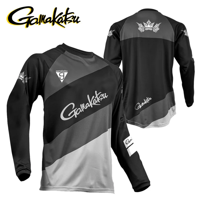 Quick-Dry Breathable Mens Fishing Jersey Long Sleeve Fishing Clothes all size