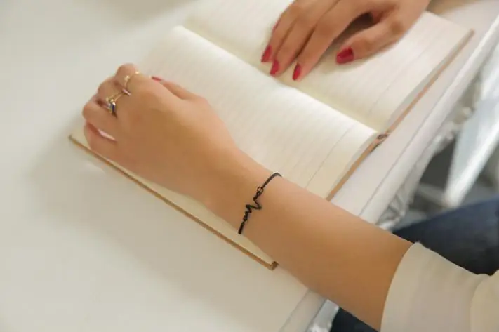 

c001 Foreign trade explosions jewelry Simple personality design ECG lightning bracelet Lovers heartbeat frequency bracelet