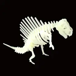 3D ПВХ головоломки световой модель игрушечного динозавра DIY Дети Игрушечные лошадки для детей и взрослых Игрушечные лошадки
