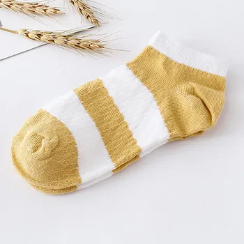 

1Pairs Women Comfortable Stripe Cotton Sock Slippers Short Ankle Socks