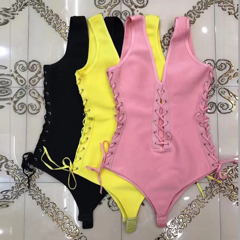 Qualidade-superior-Sexy-Preto-Amarelo-Rosa-Rayon-Grosso-Bodysuit-Bandagem-Partido-Bodycon-Bodysuit.jpg_640x640