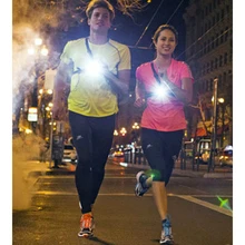 NUEVO Popular Sport Outdoor Running Lights Q5 LED Noche Pecho Corriendo Luces de Advertencia de la Linterna de Carga del USB Lámpara de la Antorcha de Luz Blanca
