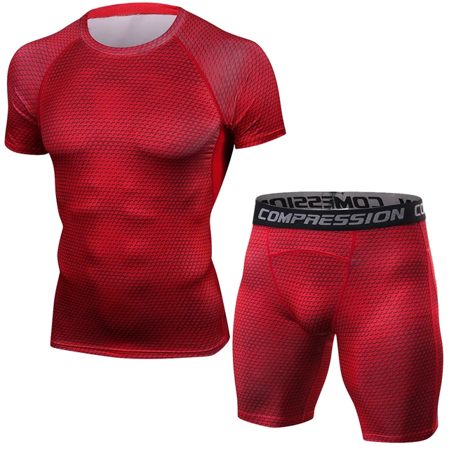 Snake 3D Tracksuit Men Compression Suits BodyBuilding Short Shirts Shorts Tight Set Men Gyms Clothing Quick Dry Men’s Sportswear