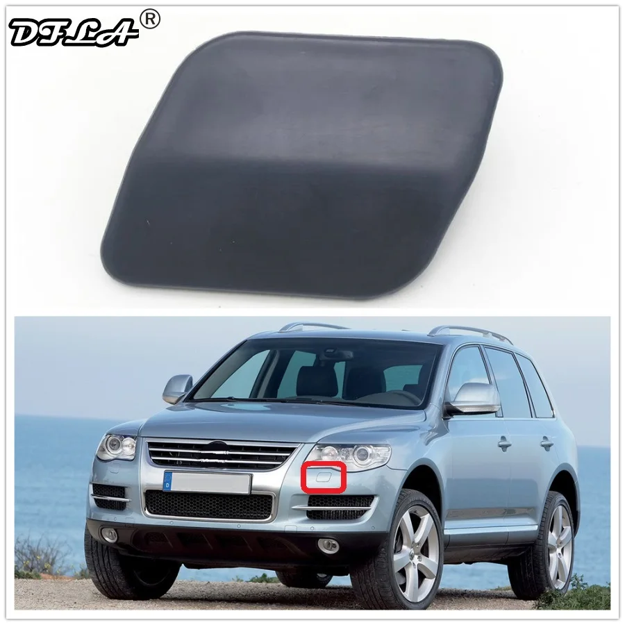 Для VW Touareg 2007 2008 2009 2010 автомобильный Стайлинг передний бампер крышка омывателя фар крышка Левая сторона водителя