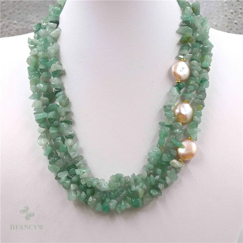 Best Natural Stone Baroque Pearls Silver Necklace Nepal Style Women Cultured Classic Aurora Accessories