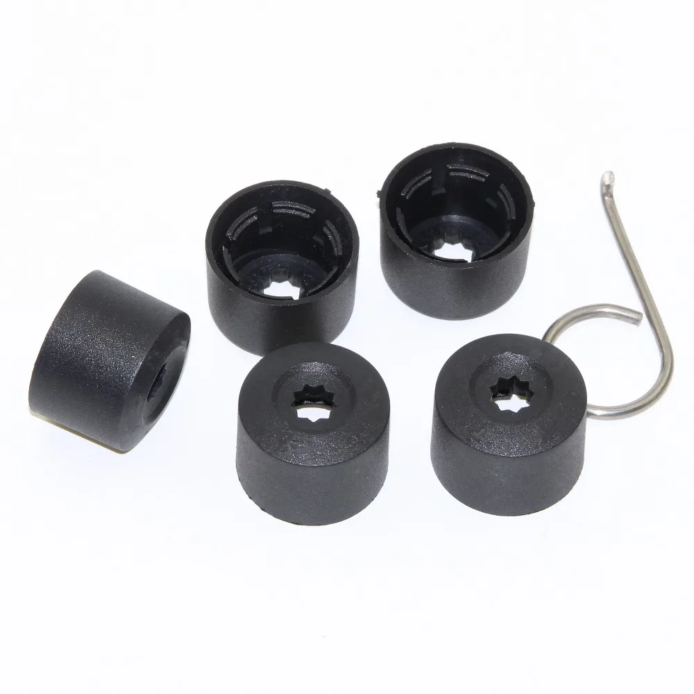 

5PCS OEM Dust Cover + Anti Theft lid + Retractor For VW Golf Jetta MK5 Passat B6 Eos Polo Rabbit 1K0 601 173 1K0 601 173A