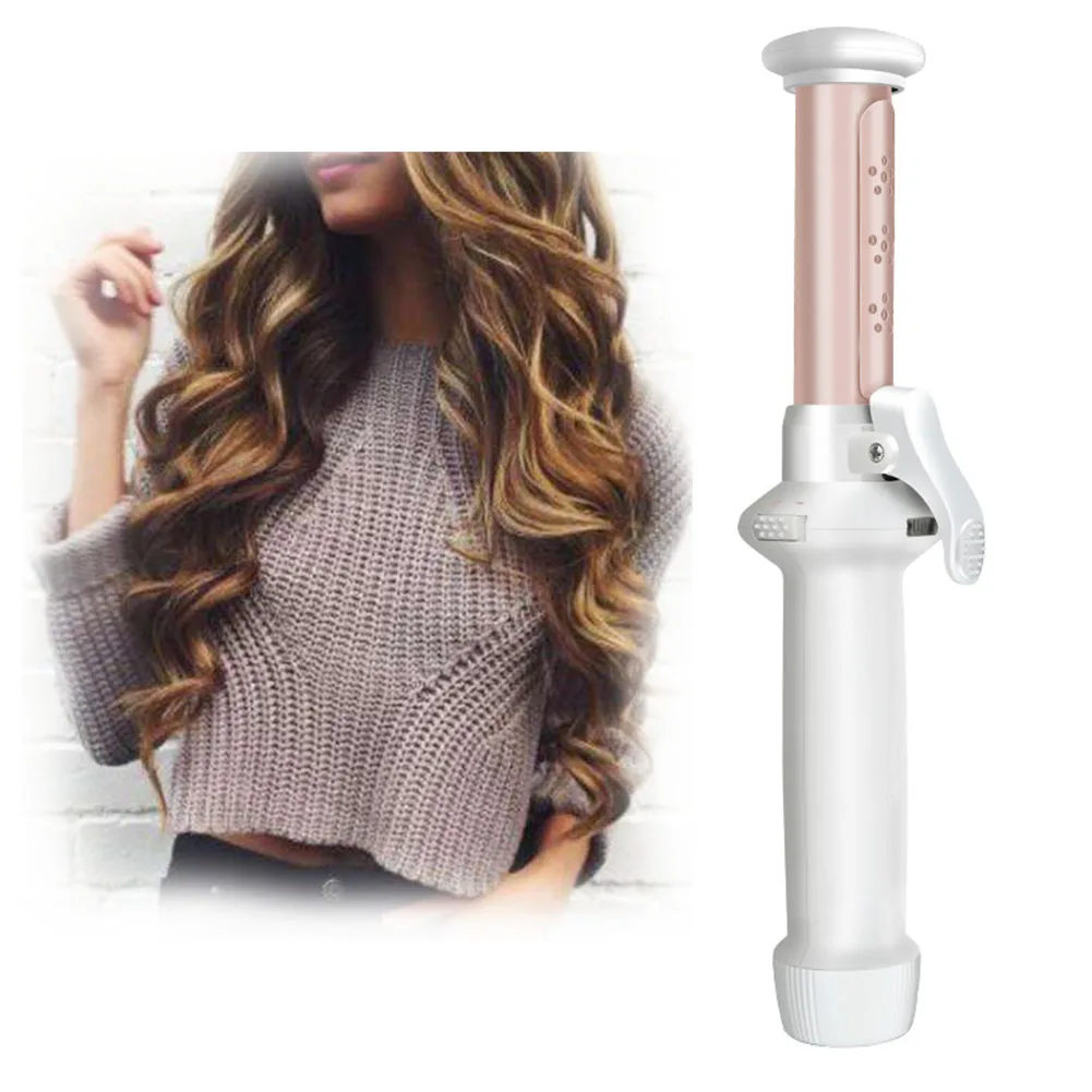 

30W Straightening Curling Iron Hair Care Comb Ceramic Coating Brush Mini Portable USB Charging Wireless Curler Roller Quick Heat