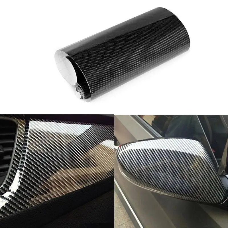 

10*1.52m 5D High Gloss Carbon Fiber Vinyl Film Car Styling Wrap Motorcycle Car Styling Accessories Interior Carbon Fiber Film