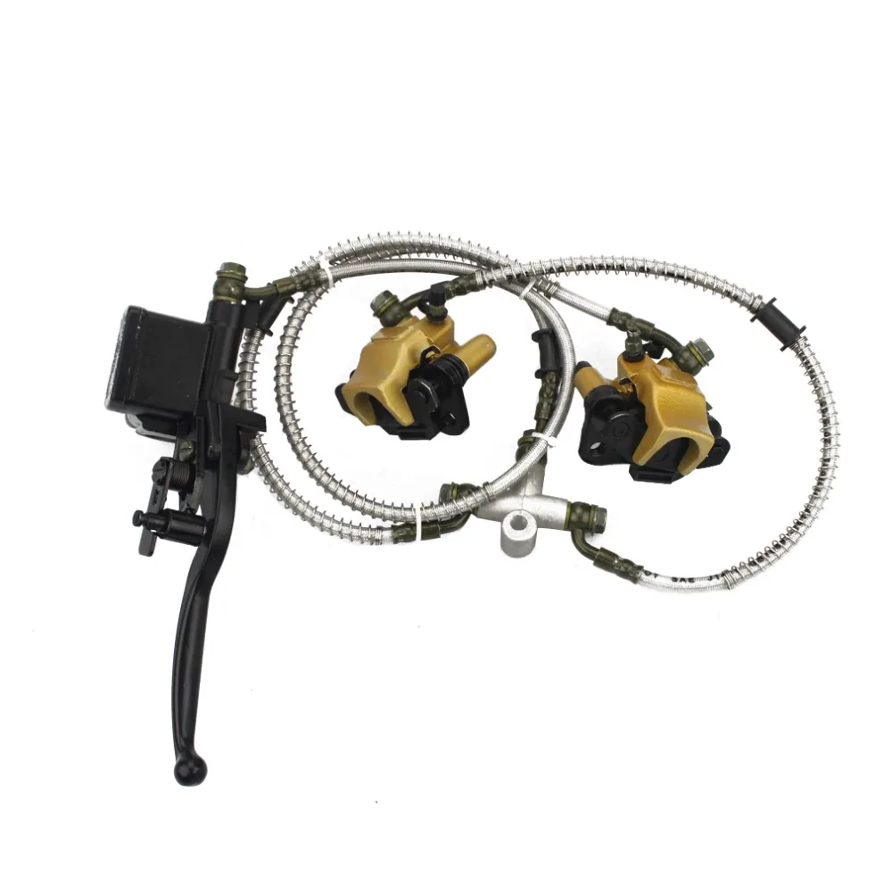 

GOOFIT Front Disc Brake Master Cylinder Hydrualic Caliper Assembly for Chinese 50cc 70cc 90cc 110cc 125cc ATV Quad C029-054