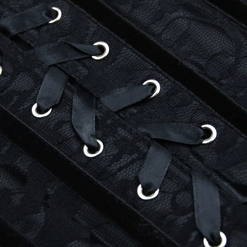 Sisjuly women corset underbust sexy vintage bustiers red lace up lace gothic cincher push retro lingerie ladies corsets bustiers