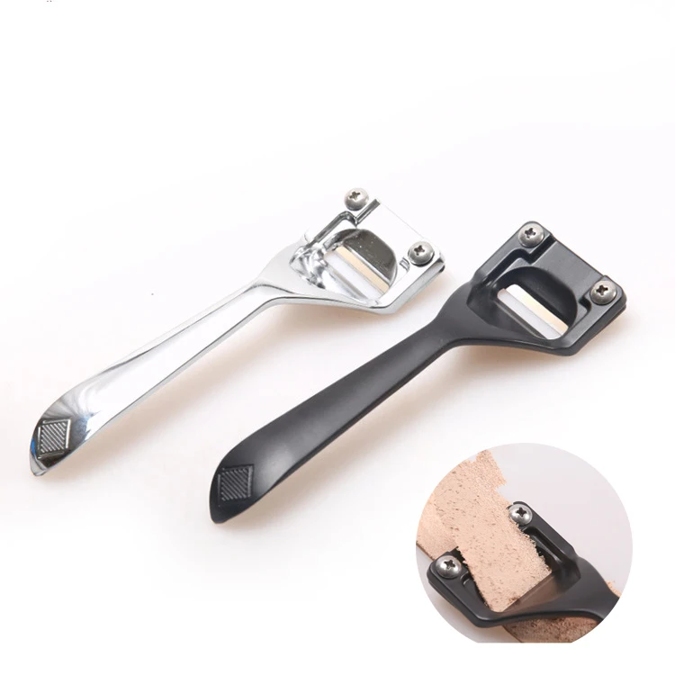 

Leather Skiving Knife DIY Leather Craft Cutting Tools Practical Leather Thinning Knife Cutter Accessory one knife with 3 blades