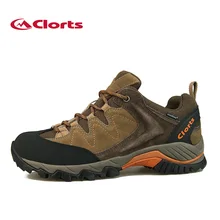 2016 Clorts Hombres Zapatos Para Caminar HKL-806 Impermeable Vaca Suede Zapatos de Trekking Al Aire Libre EVA Zapatillas Deportivas