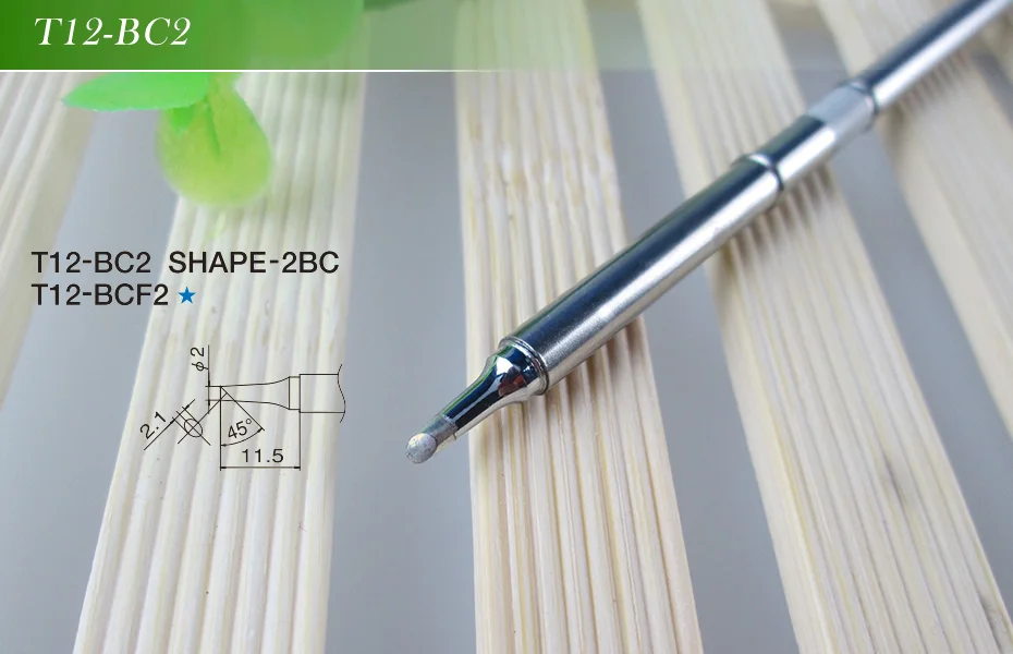 Newest 3Pcs/Set T12-KU BC2 ILS Solder Iron Tips for Soldering Rework Station FX-951 FX-952 portable stick welder
