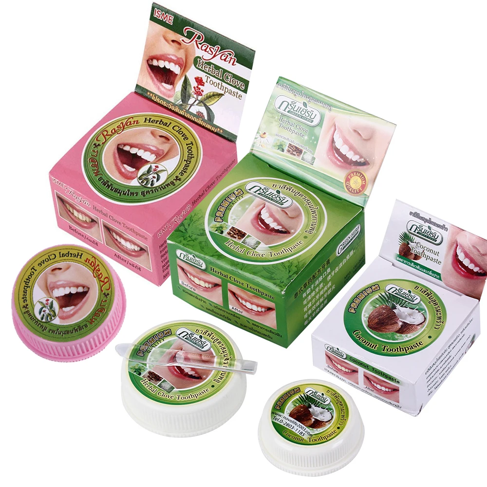 

Natural Herbal Clove Thailand Toothpaste Tooth Whitening Toothpaste Dentifrice Antibacterial Tooth Paste Mint Oral Clean