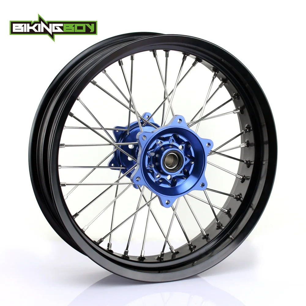 BIKINGBOY 17 &quotx 4 25 Supermoto комплект ступиц заднего колеса 36 спиц для YAMAHA YZ 250 450 F YZ250F YZ450F