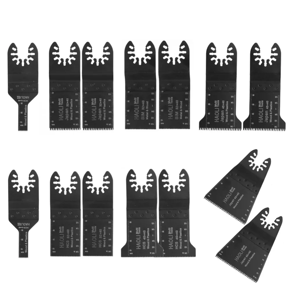 14 pcs quick change oscillating multi tool saw blade for multimaster